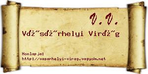 Vásárhelyi Virág névjegykártya
