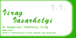 virag vasarhelyi business card