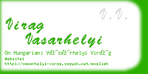 virag vasarhelyi business card